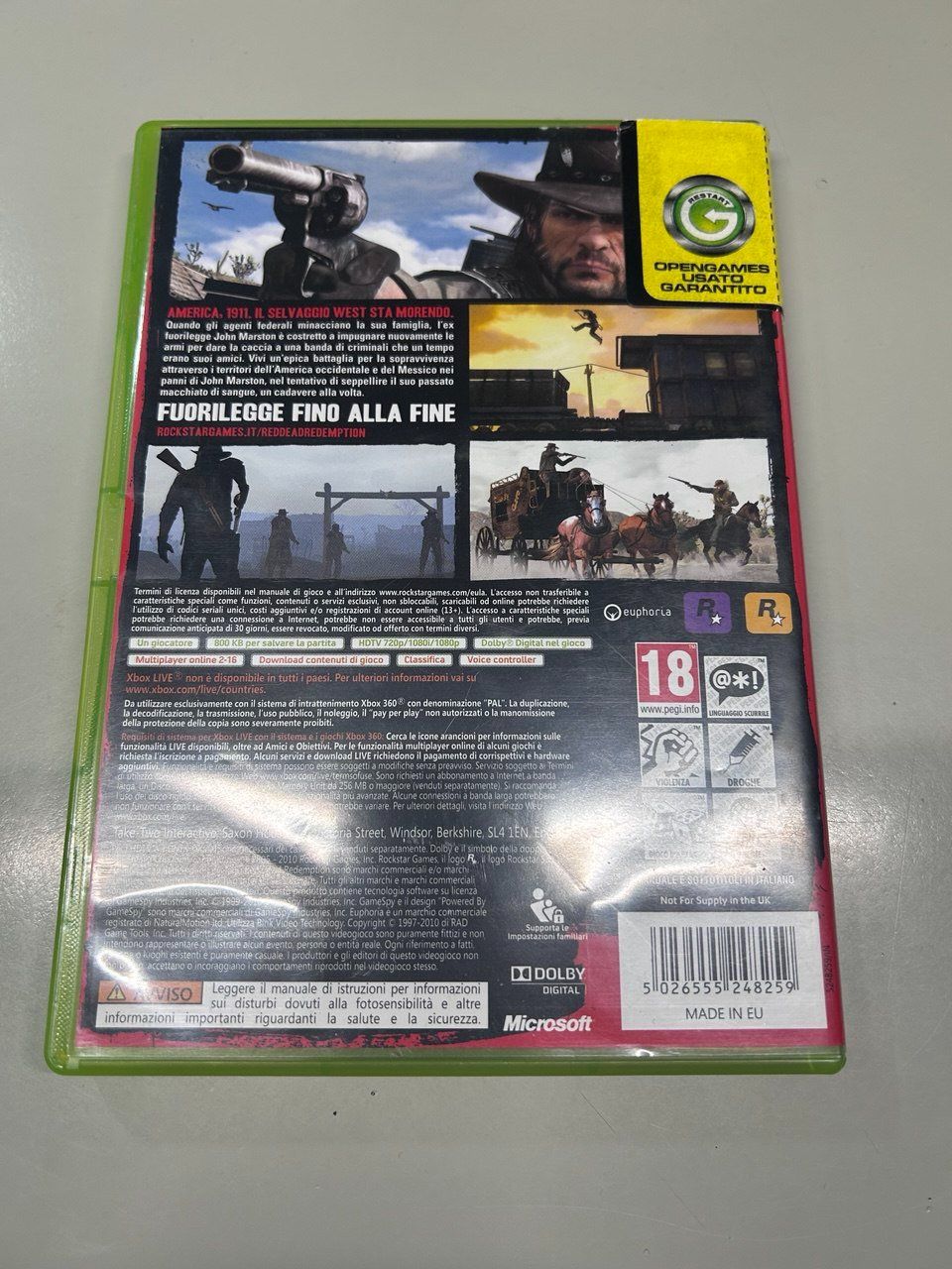 Microsoft Giochi: Red Dead Redemption per Xbox 360 – Usato da Giubiasco venduto da LorisVale 2