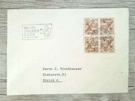 TR72 Enveloppe + Timbre Suisse 1949