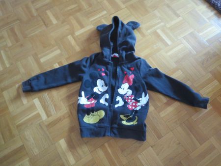 Kinder Mickey Mouse  Jacke mit Kapuze  /Gr. 110/116