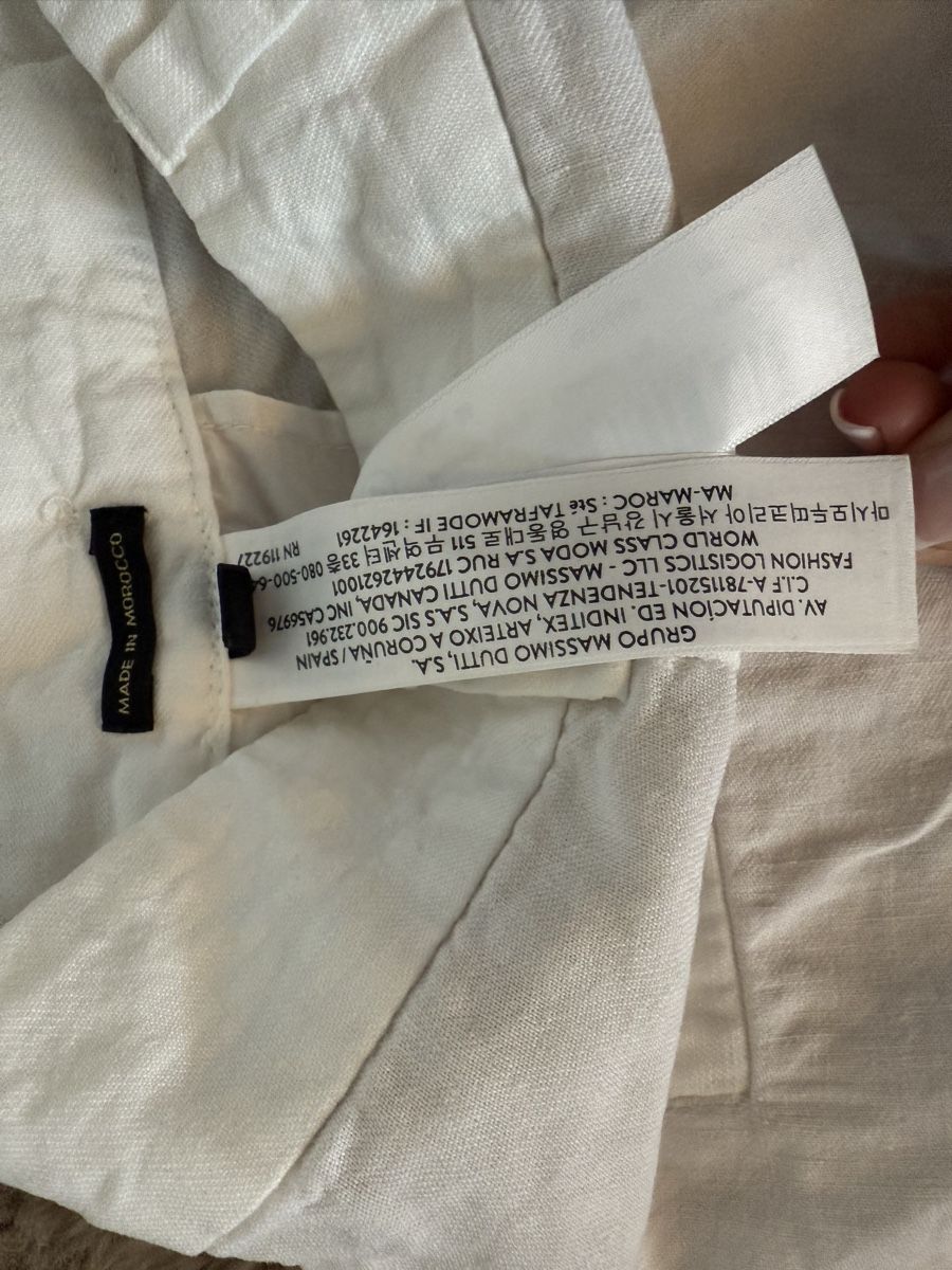 Massimo Dutti Pantaloni: Massimo Dutti Stoffhose Weiss Gr. 36 – Nuovo e nell'imballaggio originale da Frauenfeld venduto da sharonhabrik 6