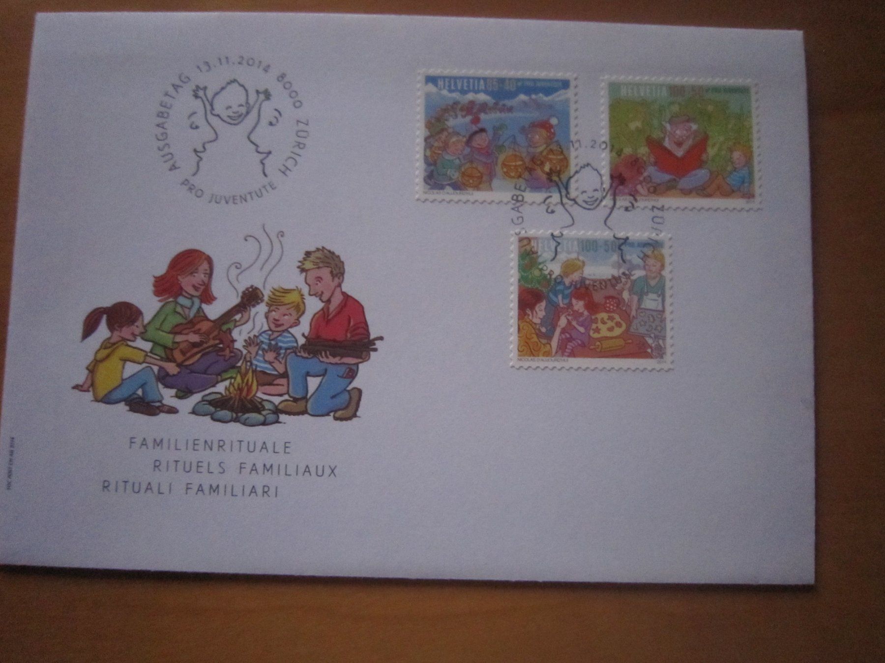 Alle Briefmarken: PJ 2014 FDC – Gebraucht aus Gordola von Polentaefung