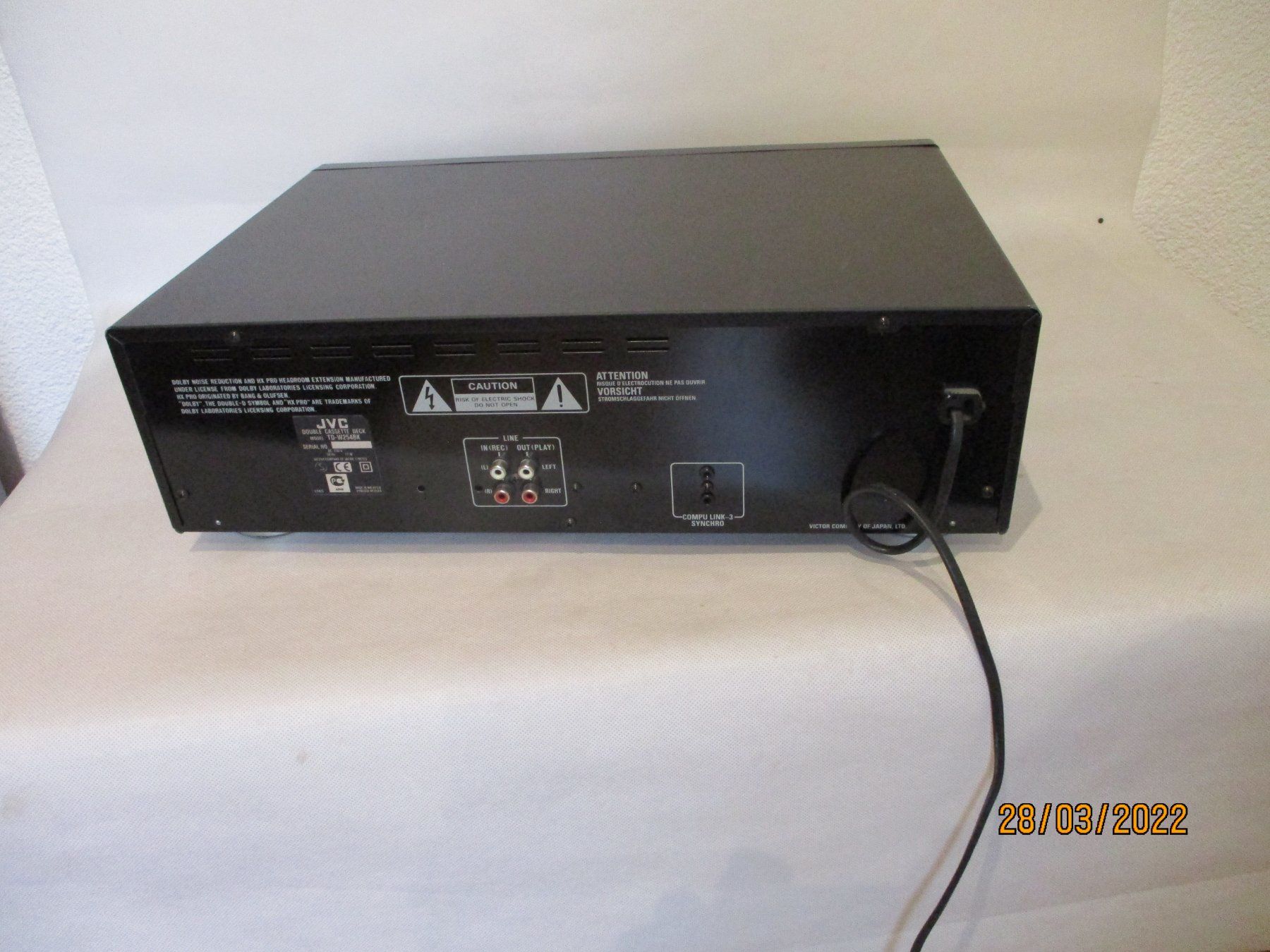 JVC Registratori: JVC TD-W254 Doppel Kassettendeck – Usato da Liestal venduto da Disc-Point 6