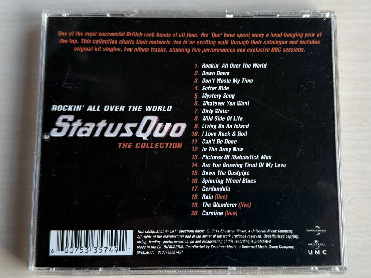 CD: Status Quo - Rockin' All Over The World CD – Usato da Oberried Brienz venduto da Chyara 1