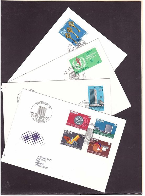Genfer Ämter 4 FDC (Neu (gemäss Beschreibung)) in Oberwil (Dägerlen ...