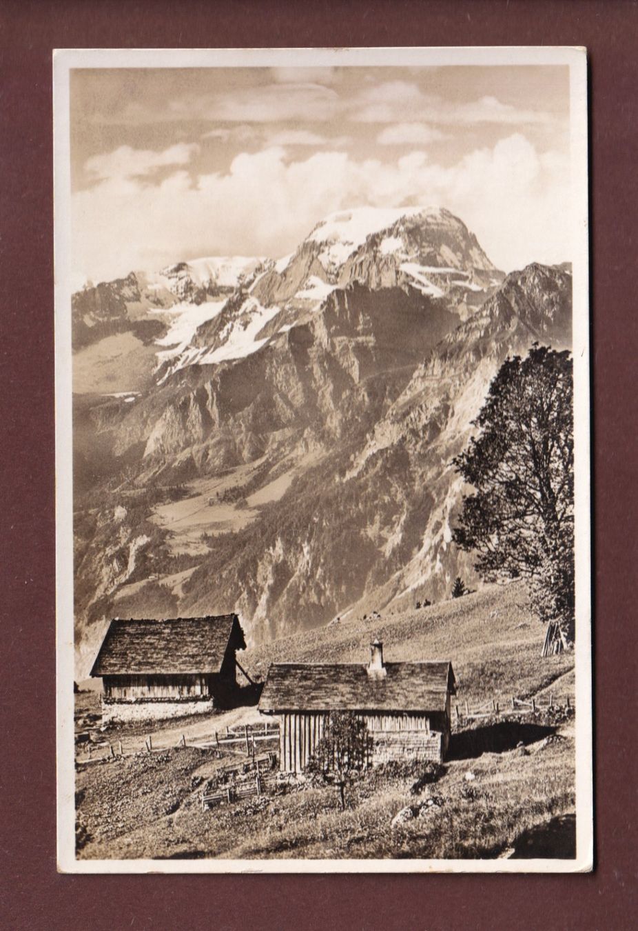Cartoline postali: BRAUNWALD - Tödi - 1940 – Usato da Pully venduto da nicecards