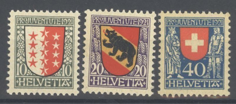 Tutti i francobolli: 1921, Pro Juventute, ** – Usato da Willisau venduto da Vollstempel