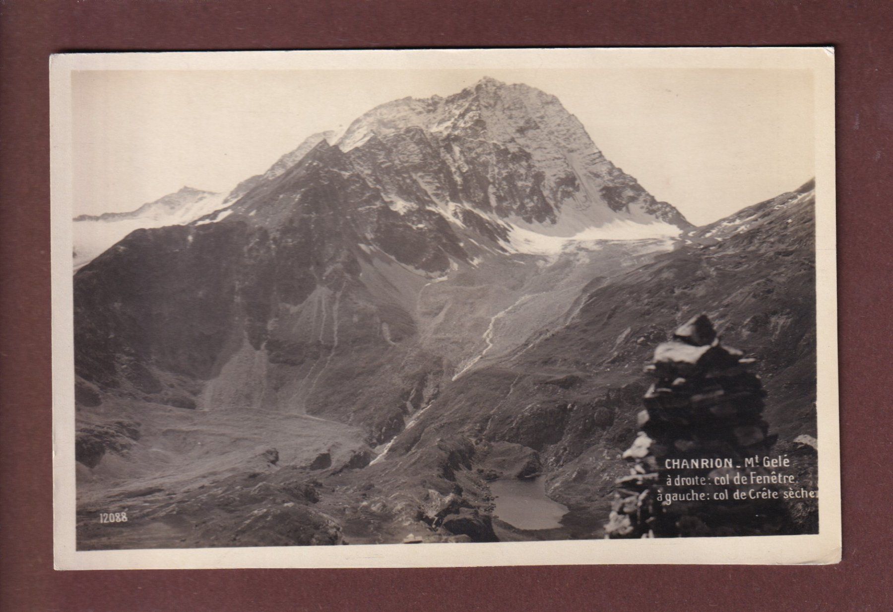 Cartoline postali: CHANRION - Mont Gelé – Usato da Pully venduto da nicecards-shop