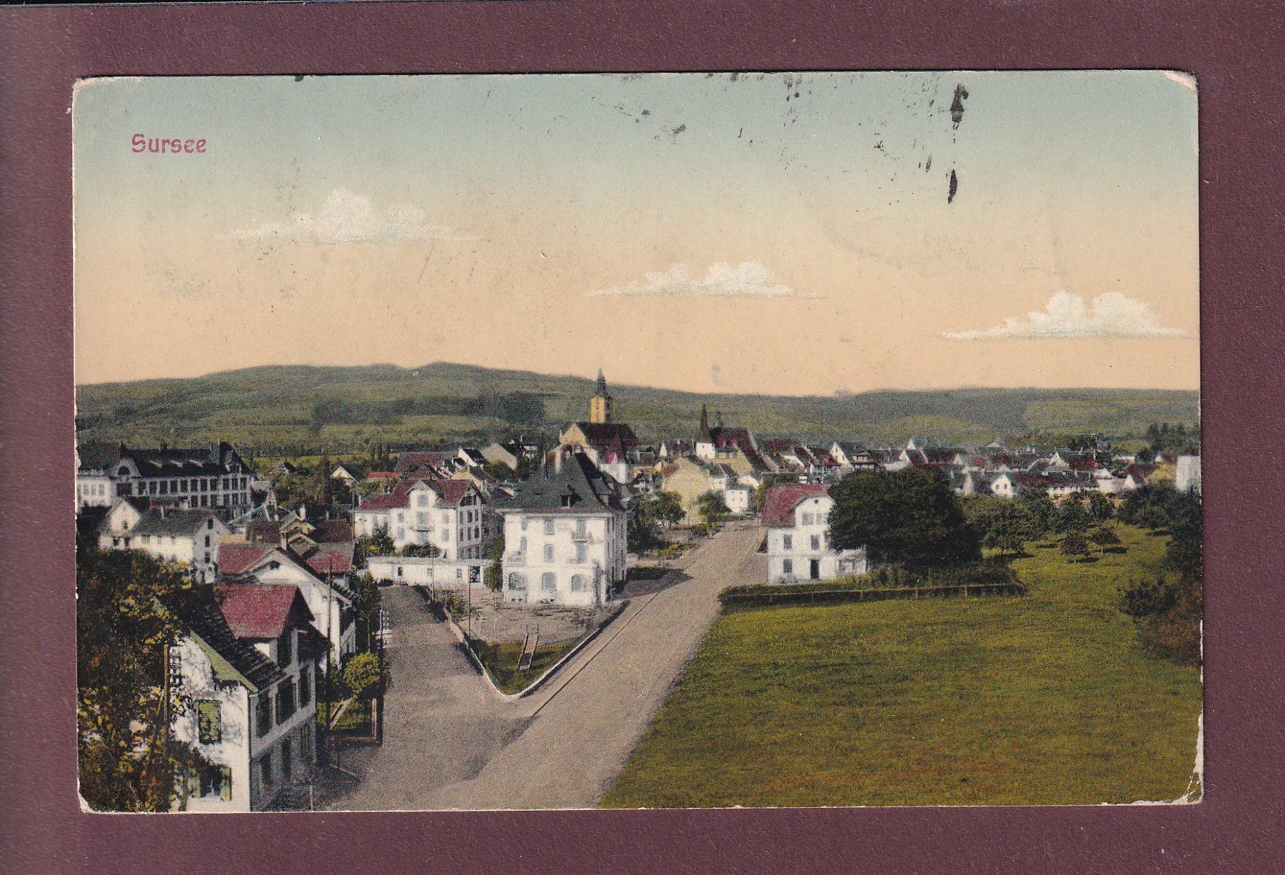 Cartes postales: SURSEE - Teilansicht - 1912 // Eckbug // – D'occasion à Pully par nicecards