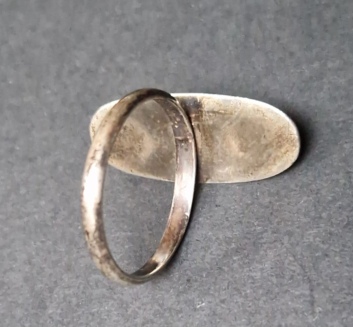 Anelli: Silberring mit Türkis-Stein,, Vintage Stil – Usato da Seengen venduto da Seestern77 4