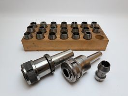Doppelspanzangen mit Spannzangenhalter MK3 und MK4