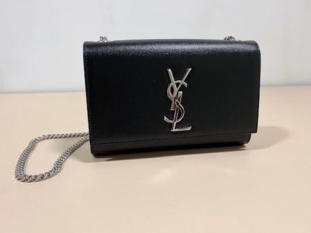 Original YSL Saint Laurent Tasche, Kate, Leder schwarz