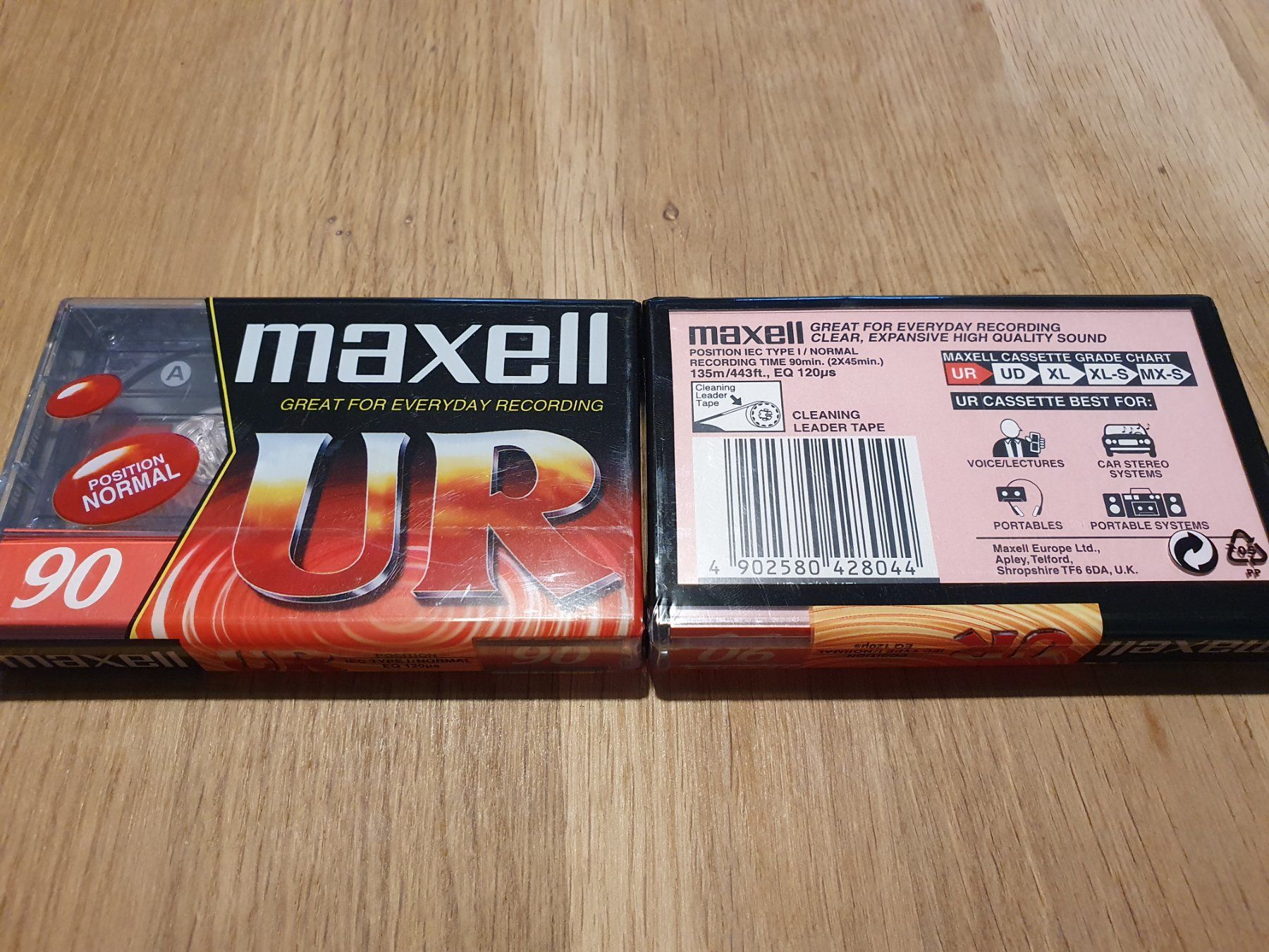 Musicassette: neu: 2 Kassetten maxell 90, Position normal, 135 m – Nuovo e nell'imballaggio originale da Urtenen-Schönbühl venduto da Lari1