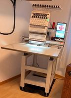 Profi Stickmaschine 15 Nadeln + Cap-Set inkl. XXL Zubehör