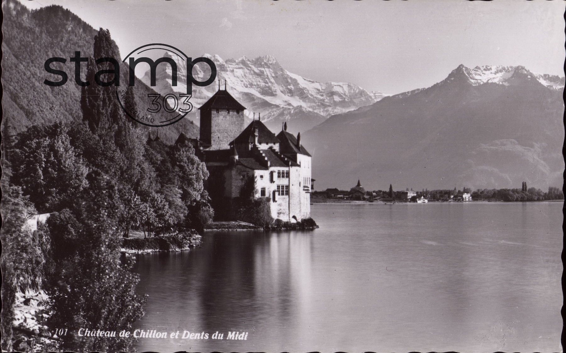 Ansichtskarten: AK Montreux Château de Chillon – Gebraucht aus Eggersriet von stamp303