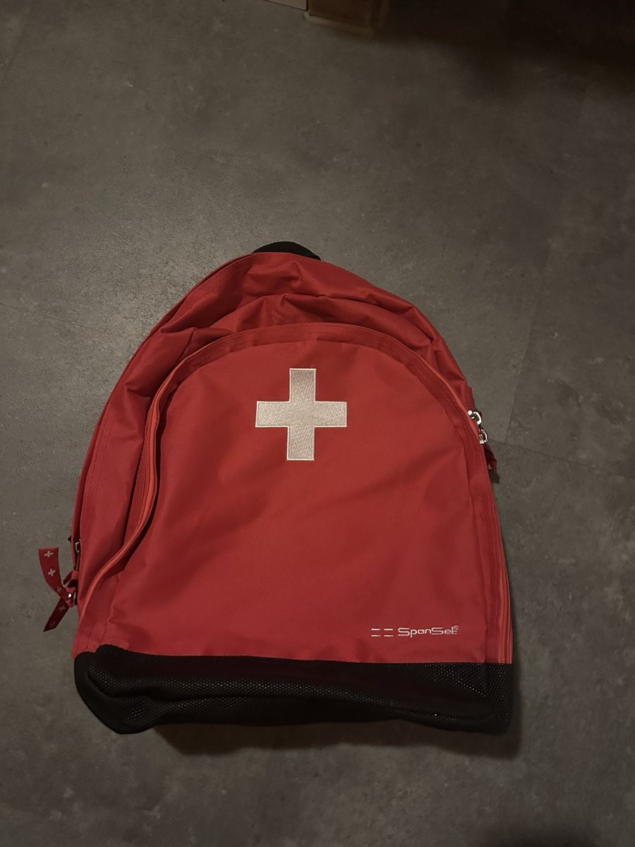 Zaini: Roter Spanset Rucksack mit Schweizerkreuz – Nuovo (secondo la descrizione) da Flanthey venduto da ale_xandra