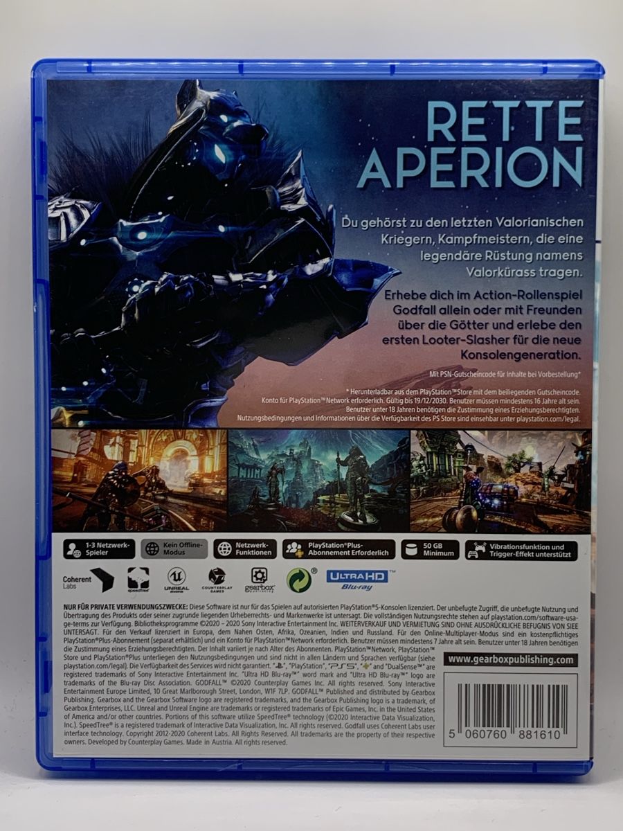 Sony Spiele: Godfall - PS5 – Gebraucht aus Ostermundigen von RG-Collector 1
