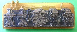 Basel Fasnachtsplakette Gold 1963 mit Nadel