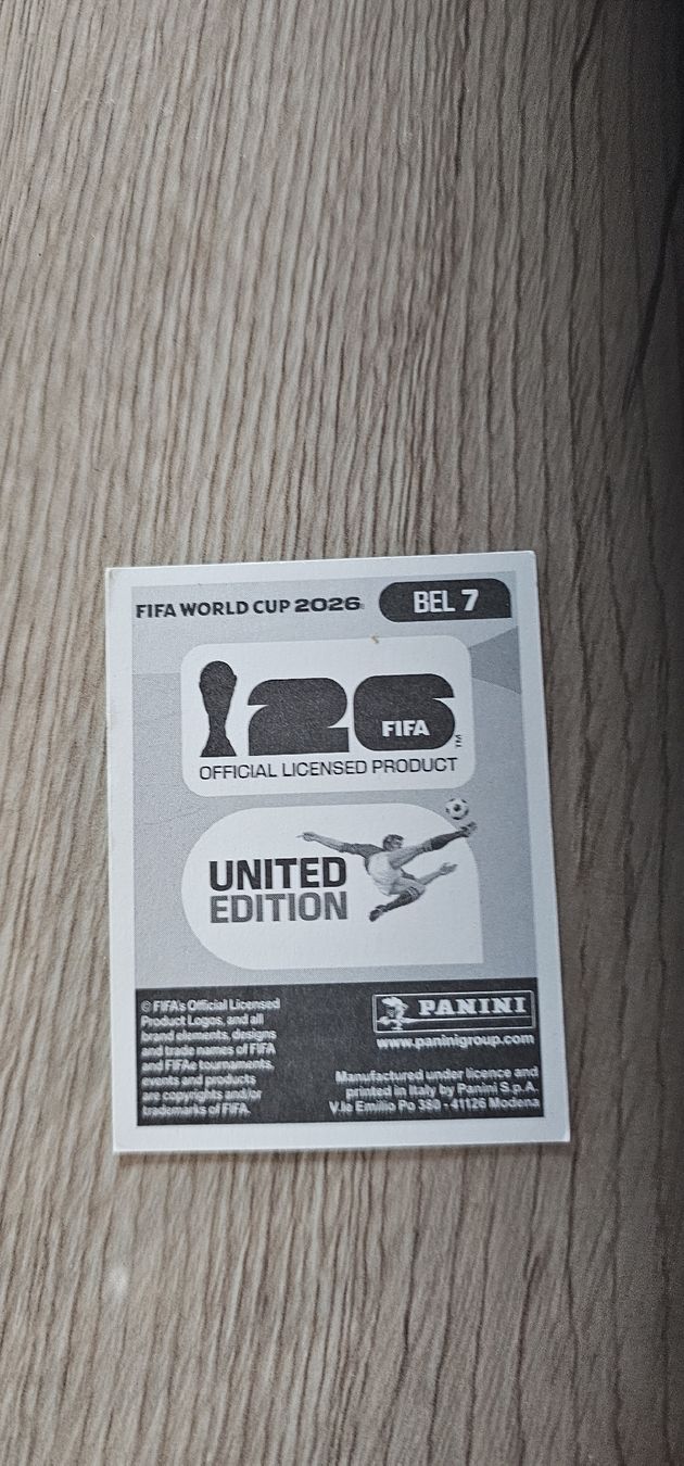 Panini Cartes à collectionner: Fifa World Cup Panini BEL 7 – Neuf avec emballage d'origine à Biel VS par volcom8702 1