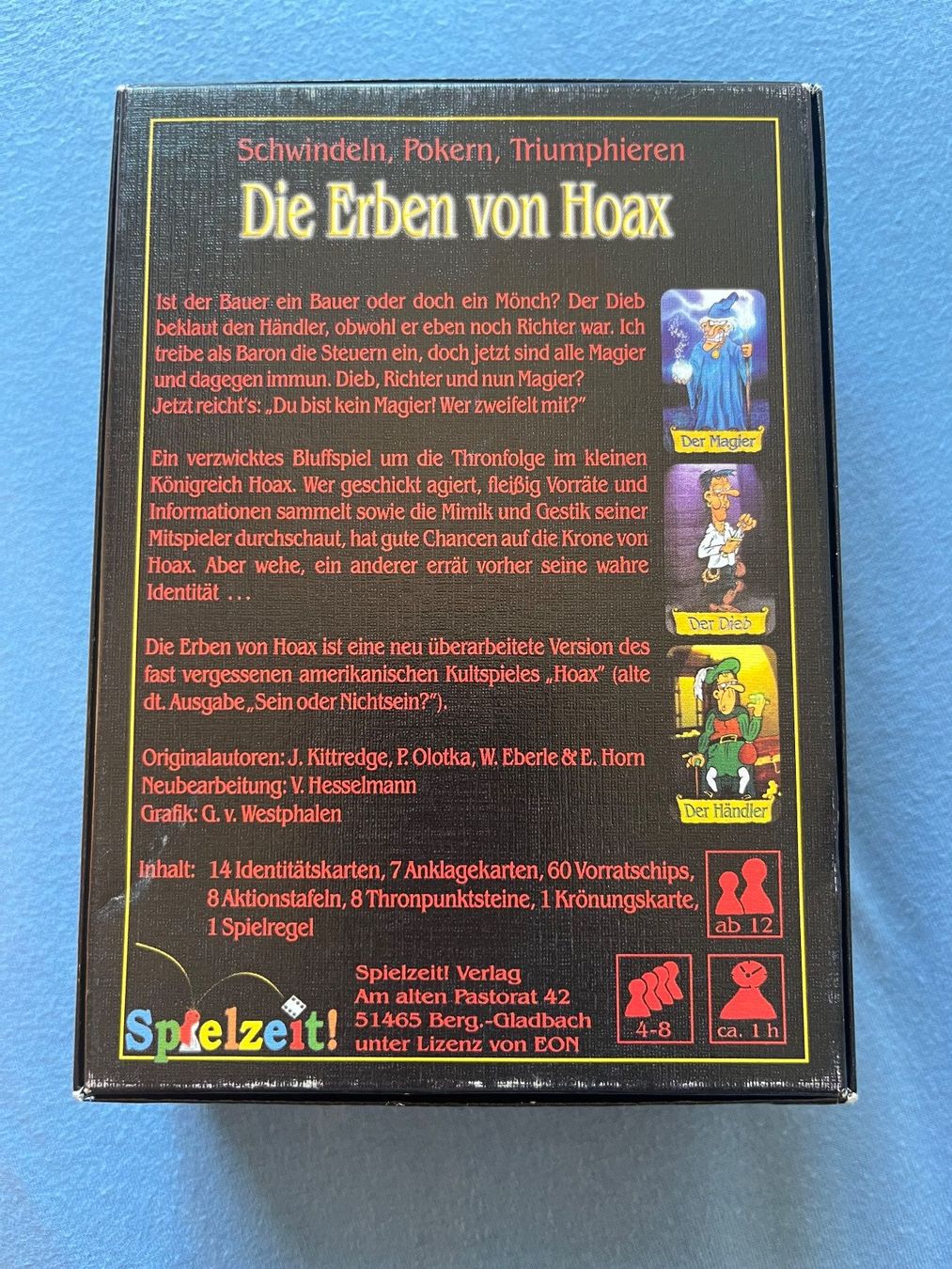 Giochi: Die Erben von Hoax - Bluffspiel – Usato da Bern venduto da Vineb 1