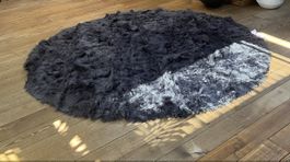 Kunstfellteppich NEU 2x2m Antrazith