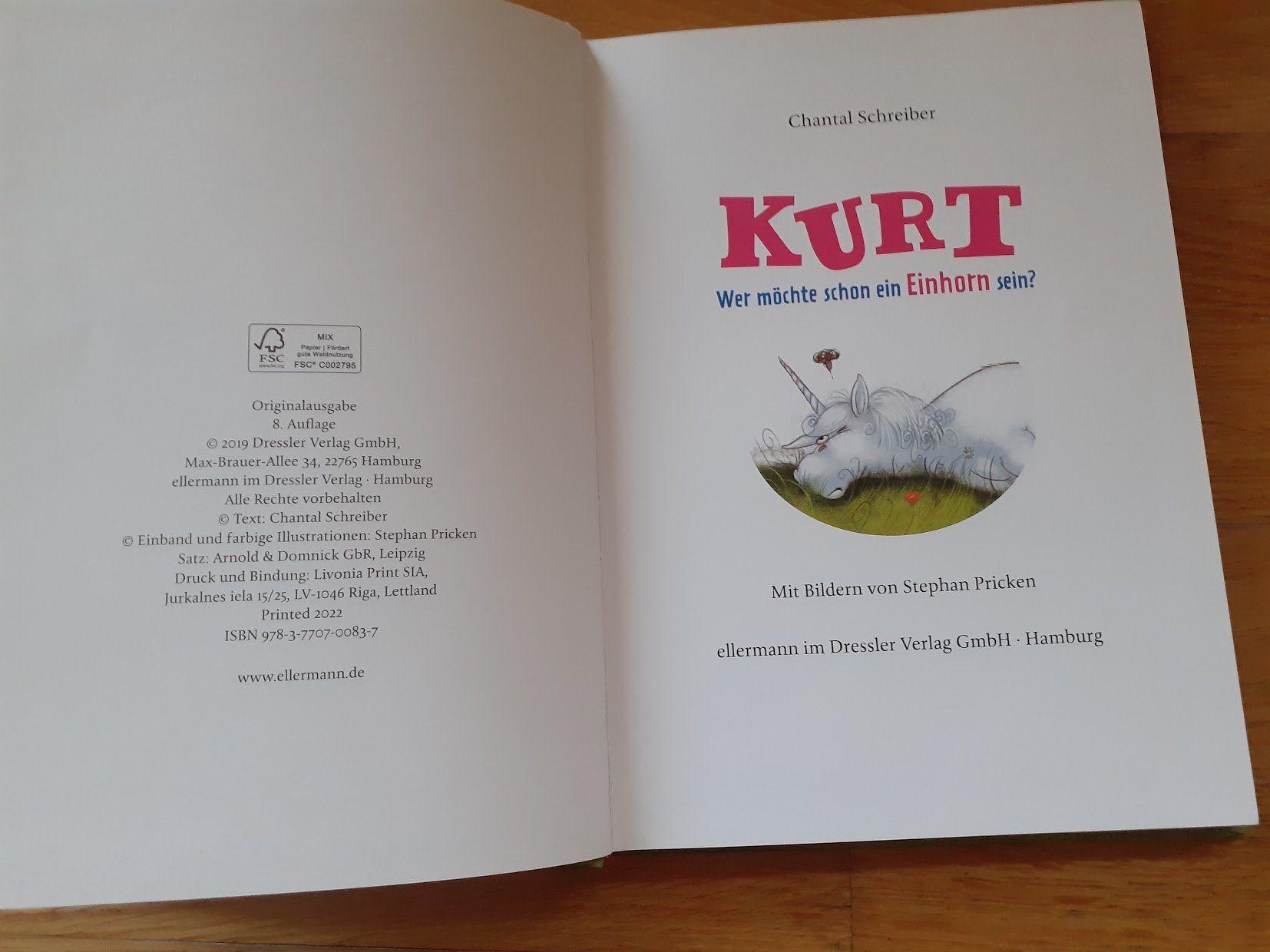 Libri: Kurt, Wer möchte schon ein Einhorn sein? – Usato da Dübendorf venduto da Fip05 1