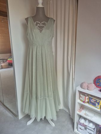 Kleid H&M hellgrün Tüll festlich Grösse L neuwertig