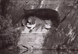 AK Luzern Löwendenkmal
