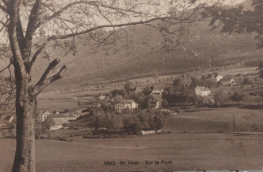 Cartoline postali: St-IMIER - Sur le Pont - 1912 – Usato da Delémont venduto da Domdom1