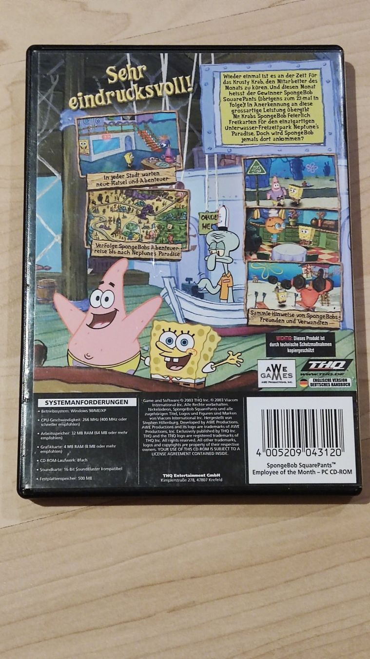 Jeux: Spongbon PC Spiel – D'occasion à Schongau par Retro_Shop 1