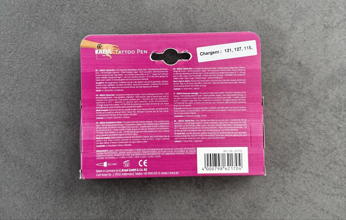 Colori: NEU Kreul - Tattoo Pen – Nuovo e nell'imballaggio originale da Solothurn venduto da mit_8cxr 1