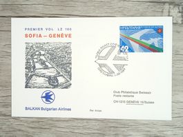 TR20 Enveloppe + Timbre Bulgarie 1983 Theme Aviation
