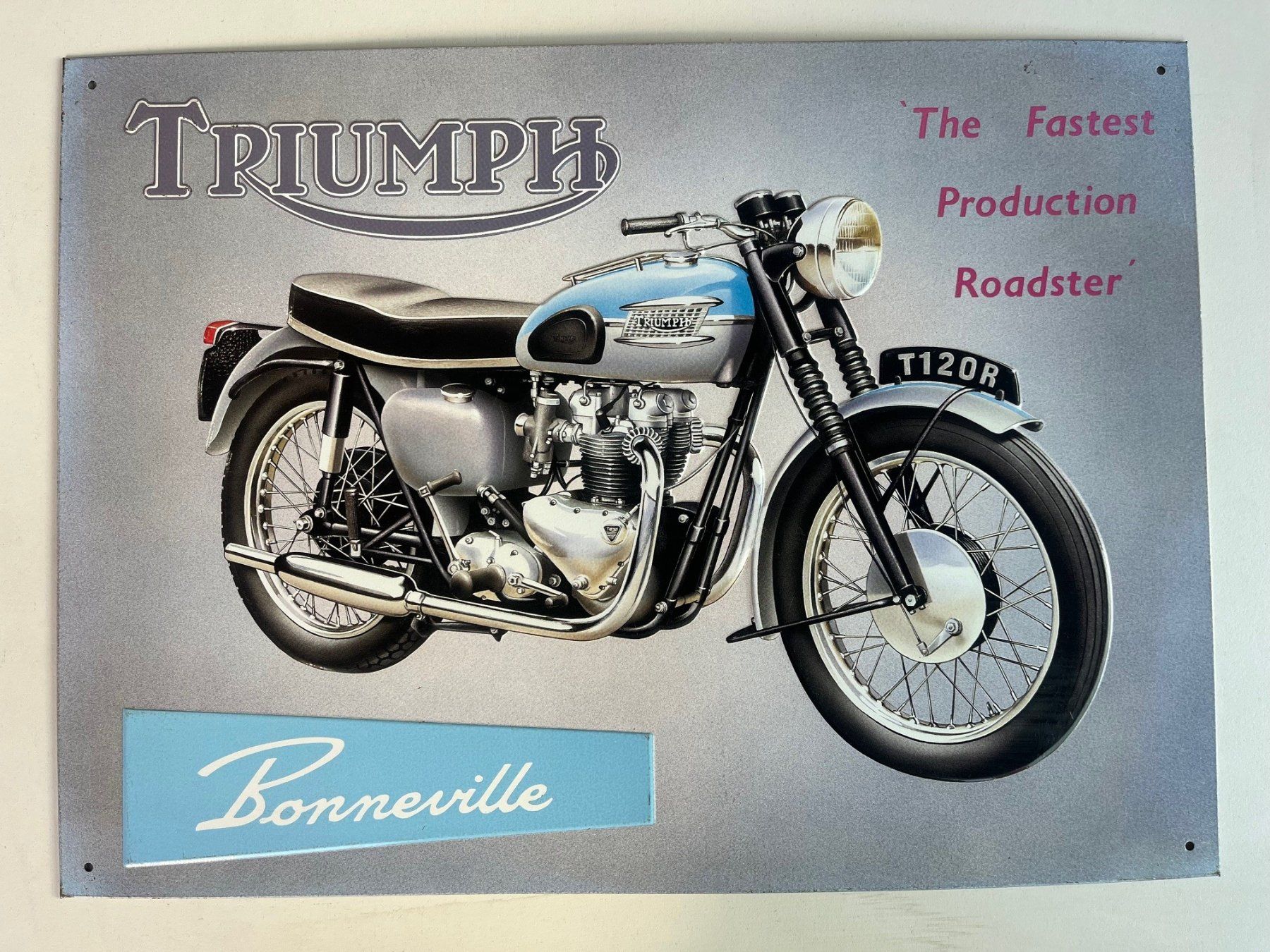 Triumph Insegne: Markenschild TRIUMPH Bonneville – Usato da Termen venduto da dagi94