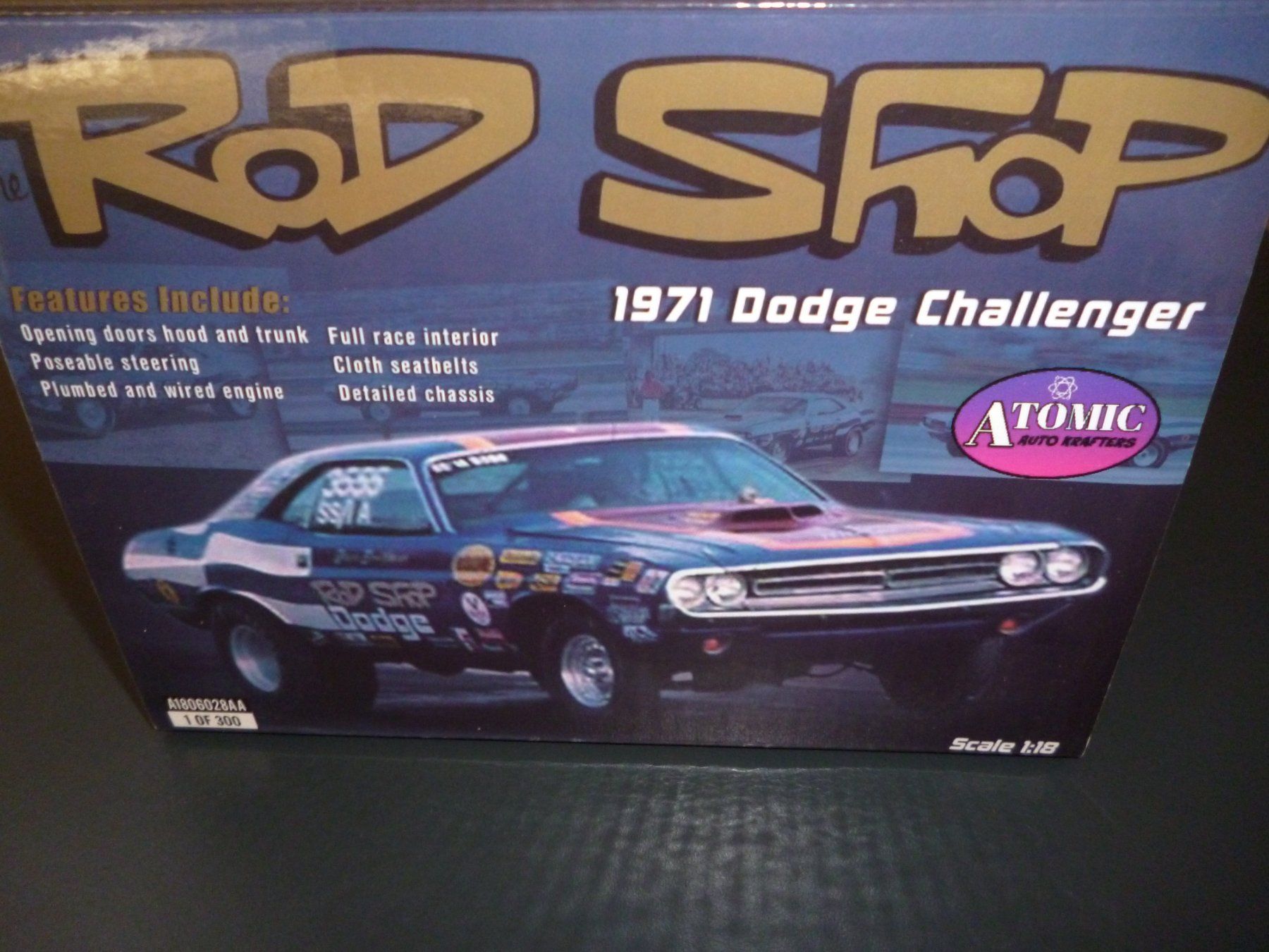 Dodge Modellautos: Dodge Challenger 1971"Rod-Shop" Atomic 1:18 – Neu und originalverpackt aus Niederwil SG von Kaicorner03 3