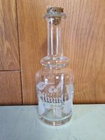 Glasflasche m. Gravur von Glasi Hergiswi