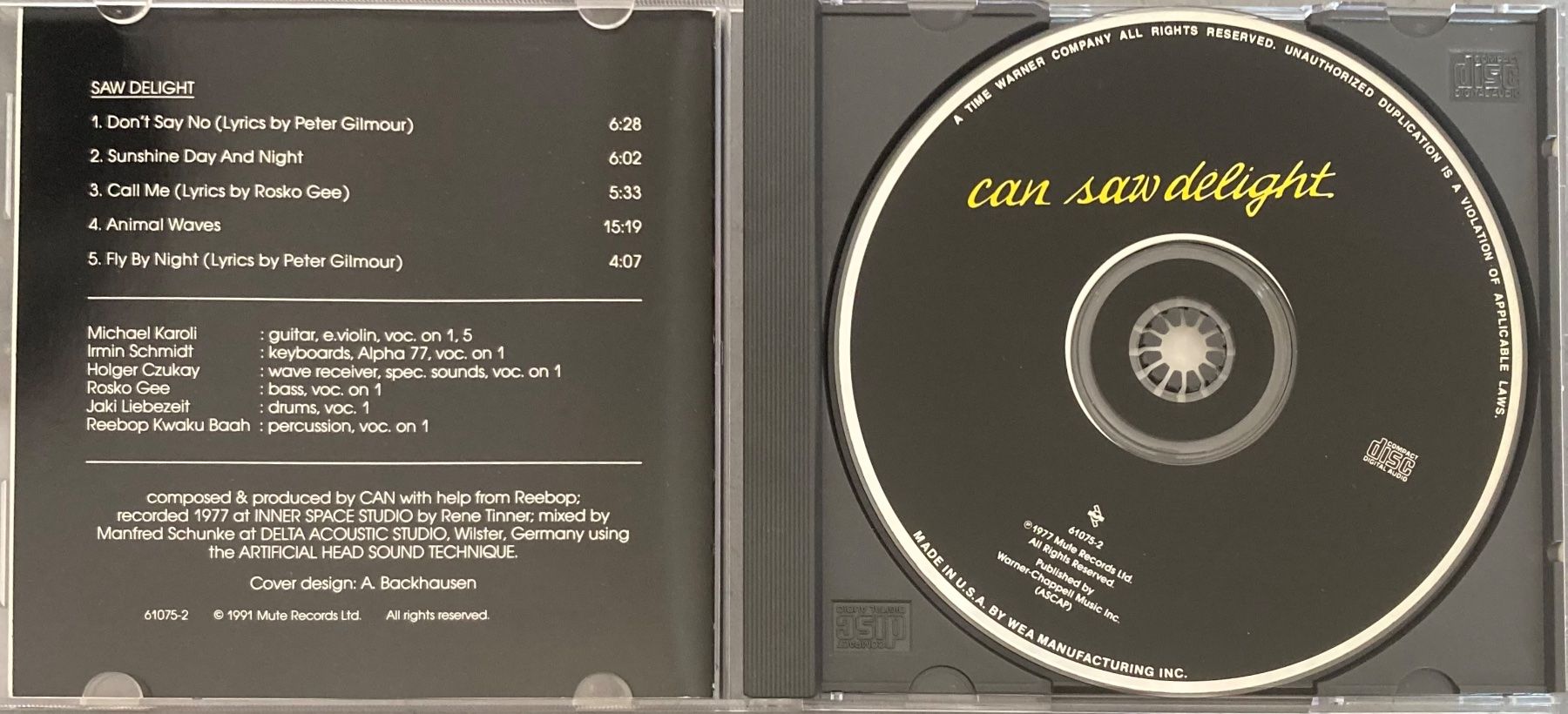 CD: CAN - SAW DELIGHT – Usato da Poliez-Pittet venduto da Newtown-Records 2