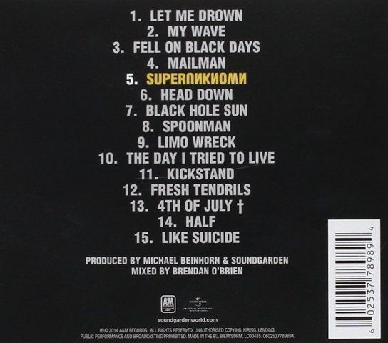CD: CD Soundgarden - Superunknown (2014) – Usato da Möriken AG venduto da mineralia 1