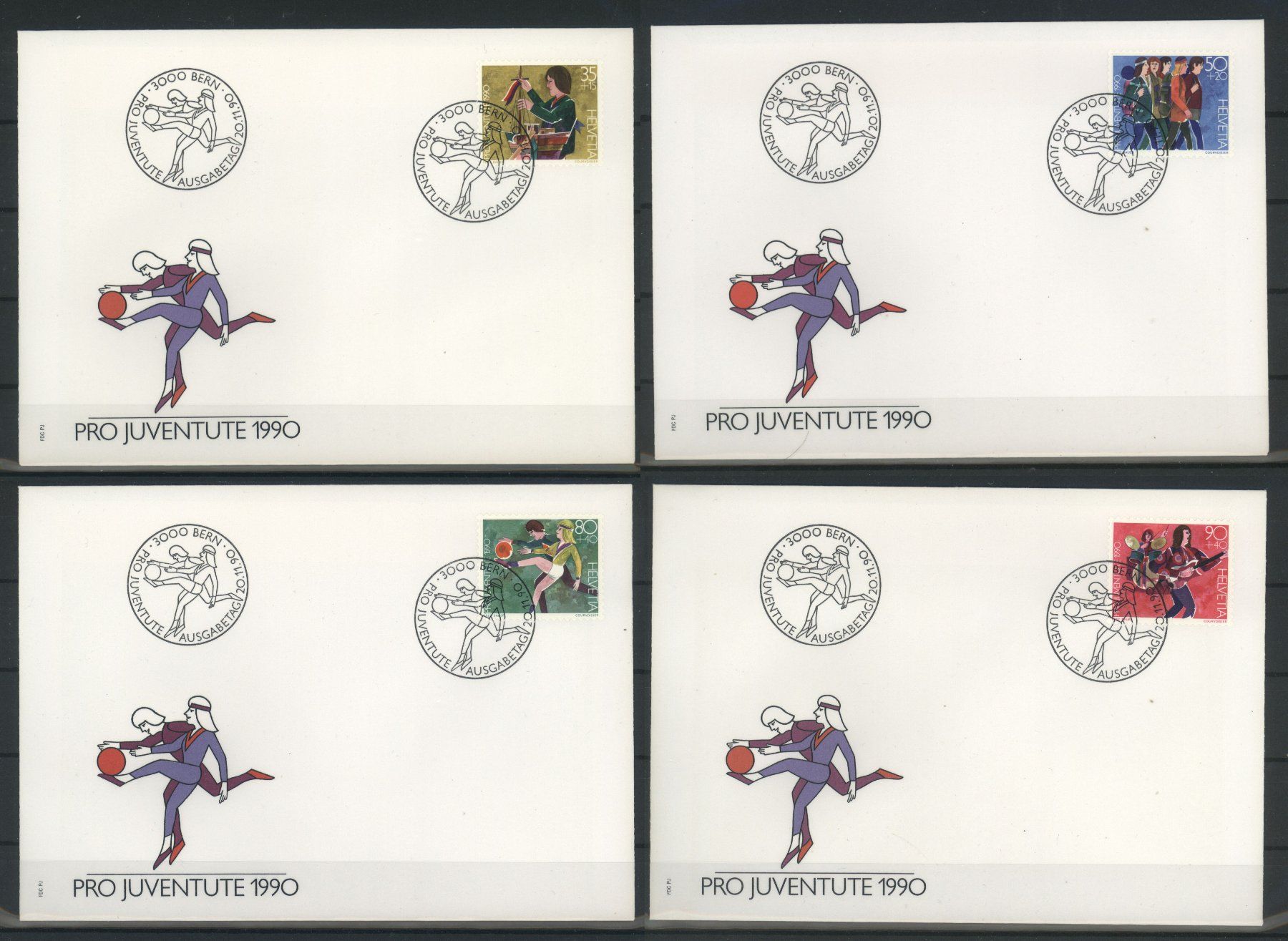 Tutti i francobolli: 1990, FDC, Pro Juventute, Einzelserie – Usato da Willisau venduto da Vollstempel