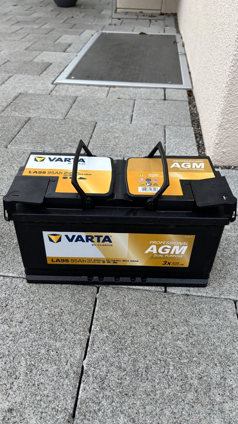 Varta Batterie: Varta 95Ah AGM Batterie – Usato da Zihlschlacht venduto da sve_m76s