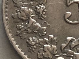 Abart 5 Rp. 1944 mit schönem Stempelriss