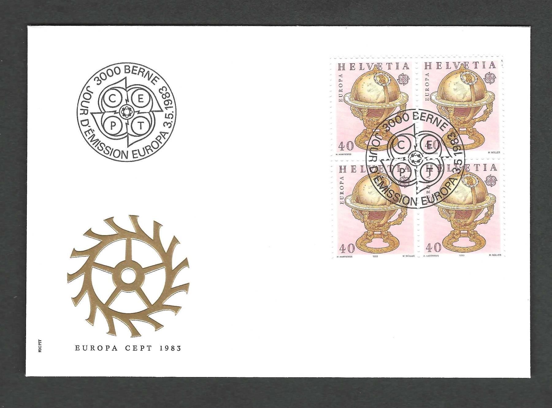Tutti i francobolli: CH FDC Viererblock 1983 – Usato da Koblenz venduto da Markenhimmel
