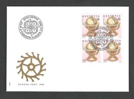 CH FDC Viererblock 1983