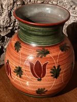 Grosse Vintage Keramik Vase Rheinfelden (33 cm) – Handbemalt