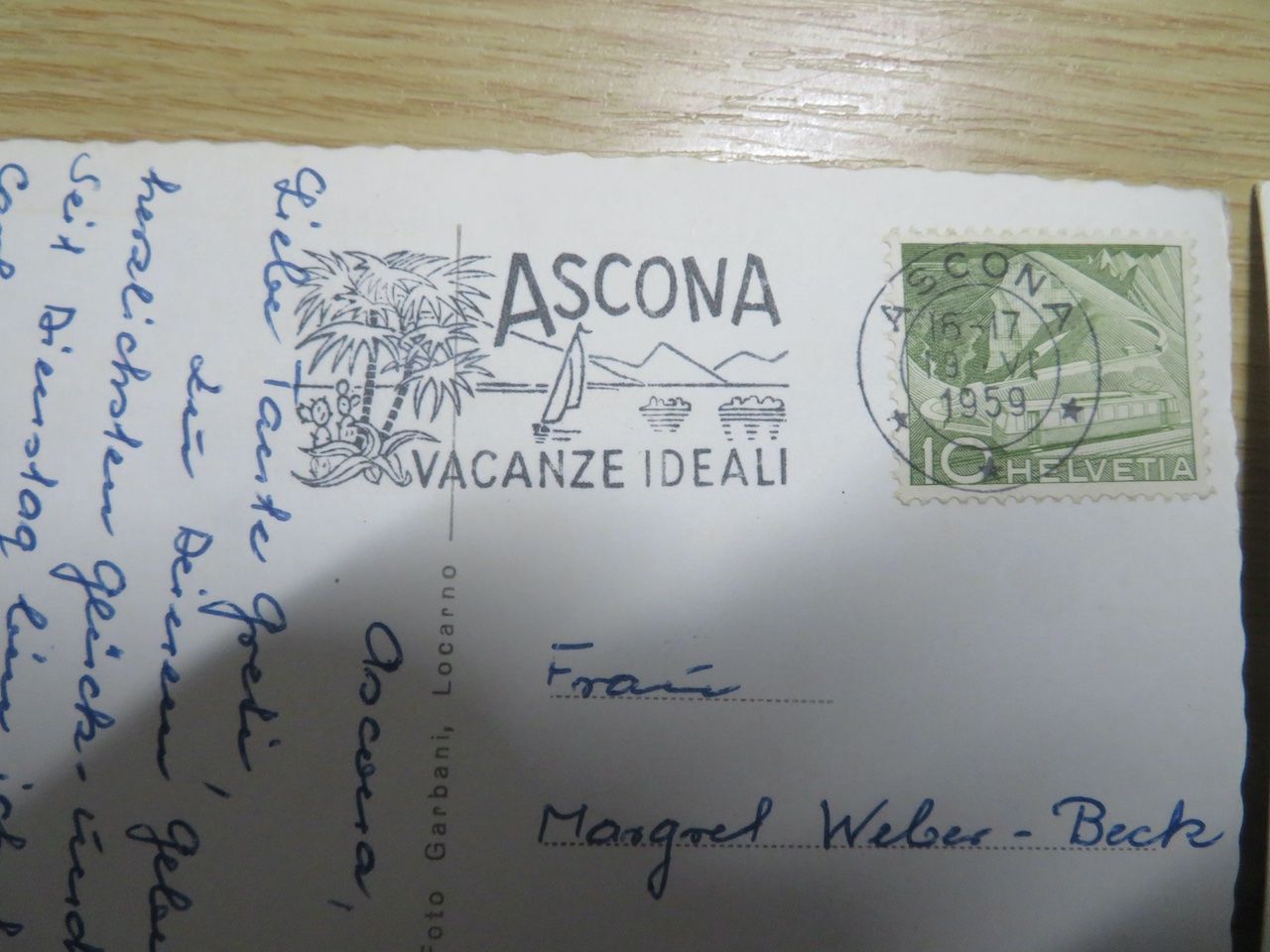 Cartoline postali: Ascona 5 Ansichtskarten gelaufen – Usato da Spreitenbach venduto da heitersberg54 7