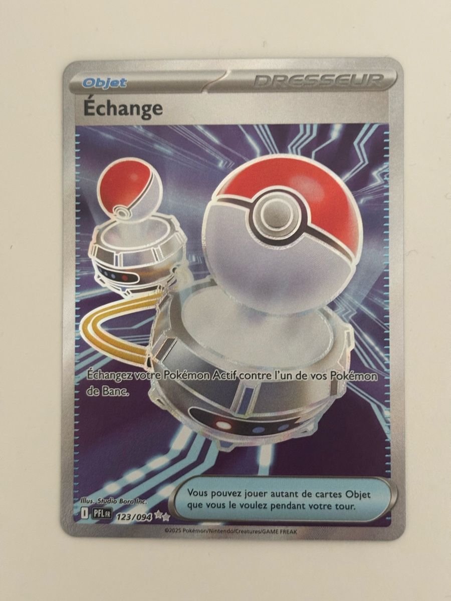Pokémon Carte collezionabili: Carte Pokémon ÉCHANGE pfl 123 fr – Nuovo (secondo la descrizione) da lausanne venduto da helderj