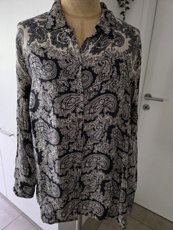 Bluse Mos Mosh blau/beige Paisley Gr. L super Zustand🌸