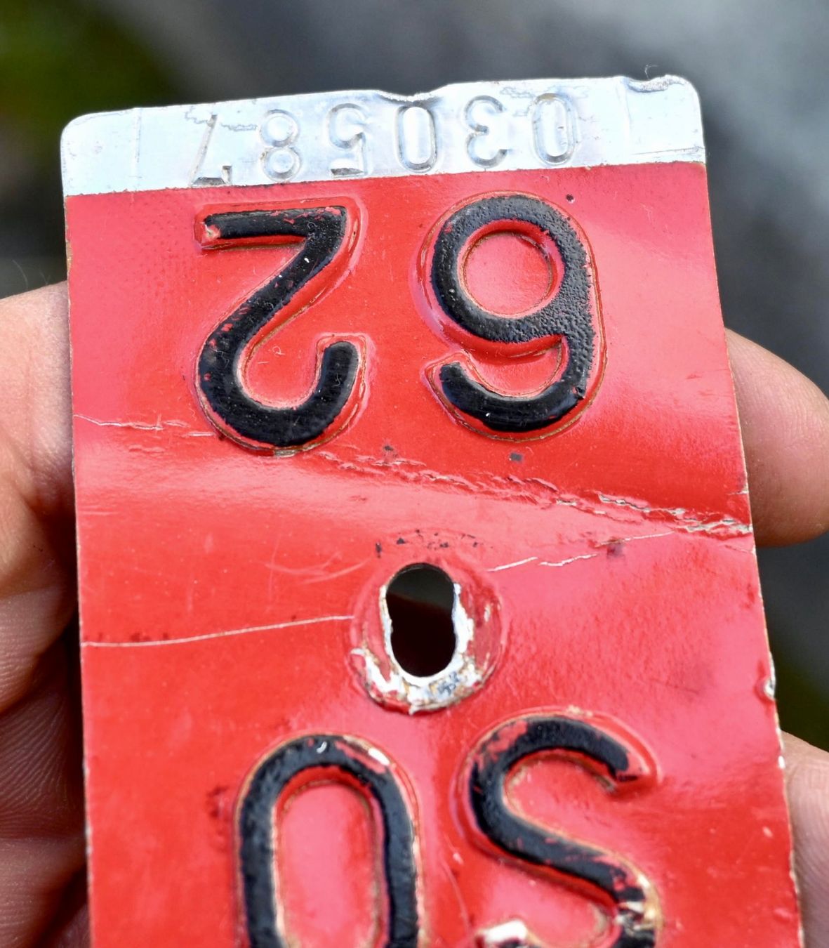 Insegne: Velonummer SO 62 von 1962 - Solothurn – Usato da Pfaffhausen venduto da mono_rec 8
