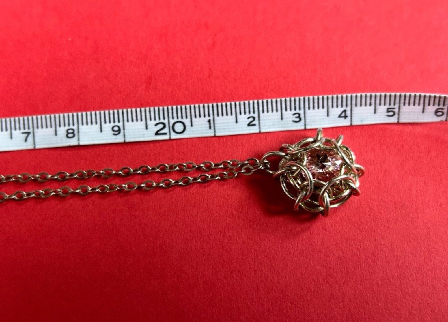 Catenine: Silberkette rosarote Kraft – Usato da Basel venduto da bellespirit 5