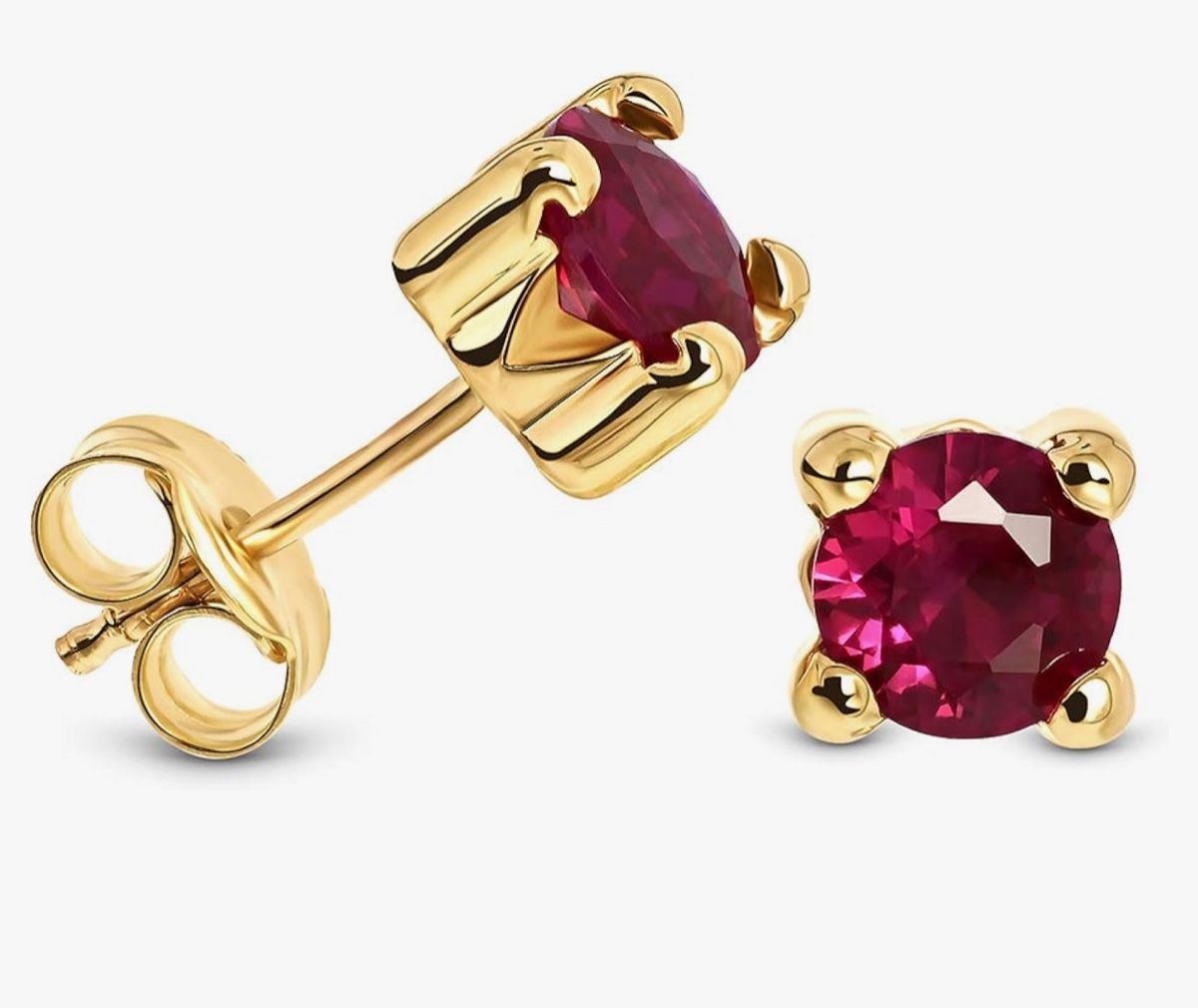 Ohrringe & -stecker: Ruby Ohrstecker Gold 375 9 Kt – Neu und originalverpackt aus Hemmental von Schmuckwelt2