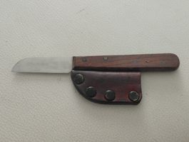 Taschenmesser rostfrei mit Lederscheide gebraucht