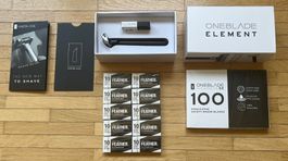 ONEBLADE ELEMENT RAZOR schwarz neu mit 210 Klingen !